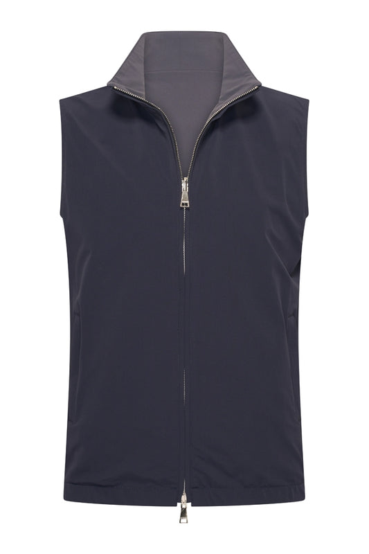 Men Gilet Reversible | D.Blue | D.Grey