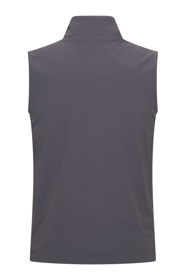 Men Gilet Reversible | Black | Grey