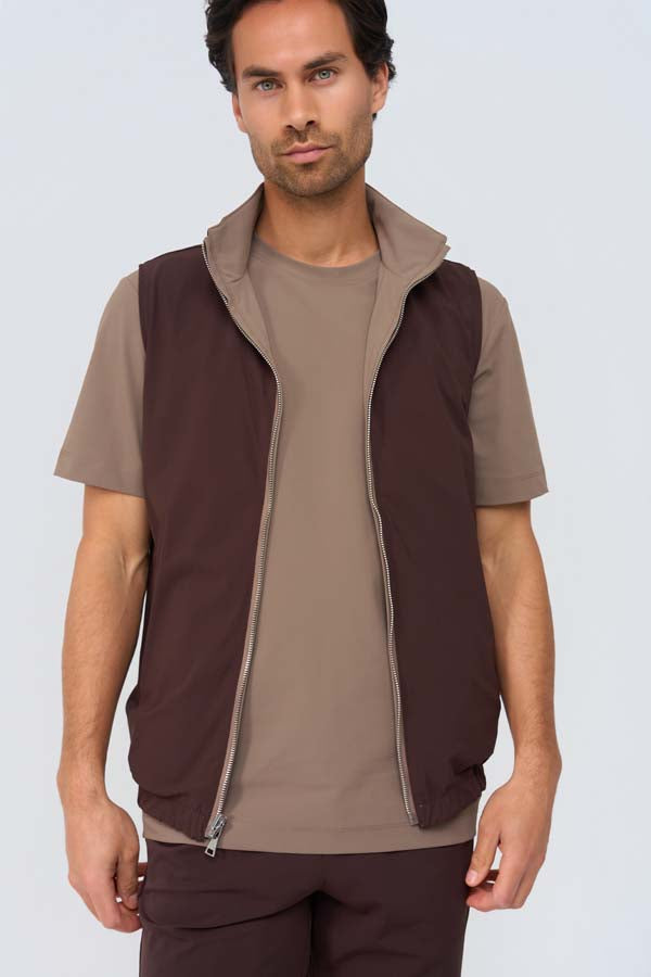 Herren Weste Wendbar | Falcon | Espresso