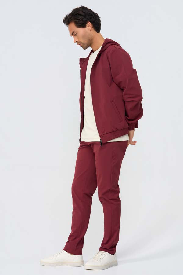 Tapered Chino | Burgundy