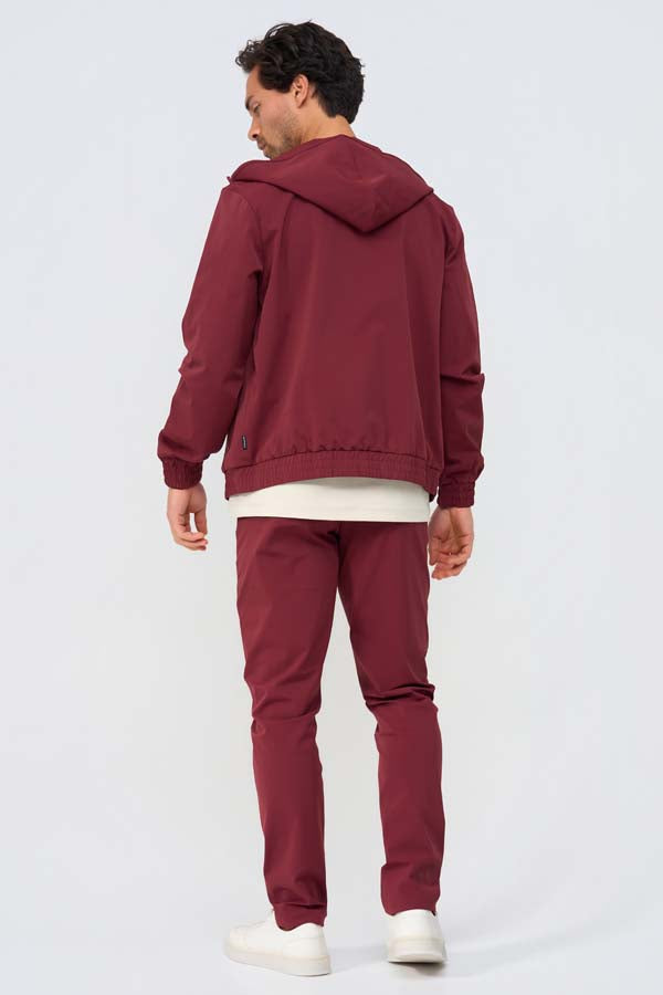 Herren Kapuzenjacke | Burgund