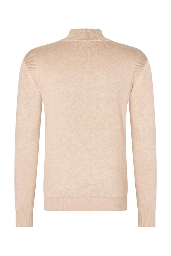 Men Pullover Zip | Beige
