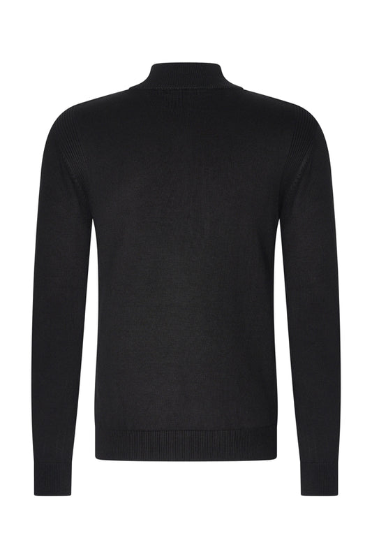 Men Pullover Zip | Black