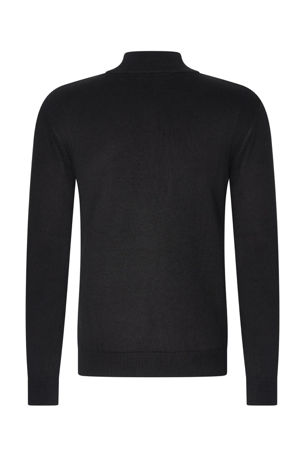 Men Pullover Zip | Black