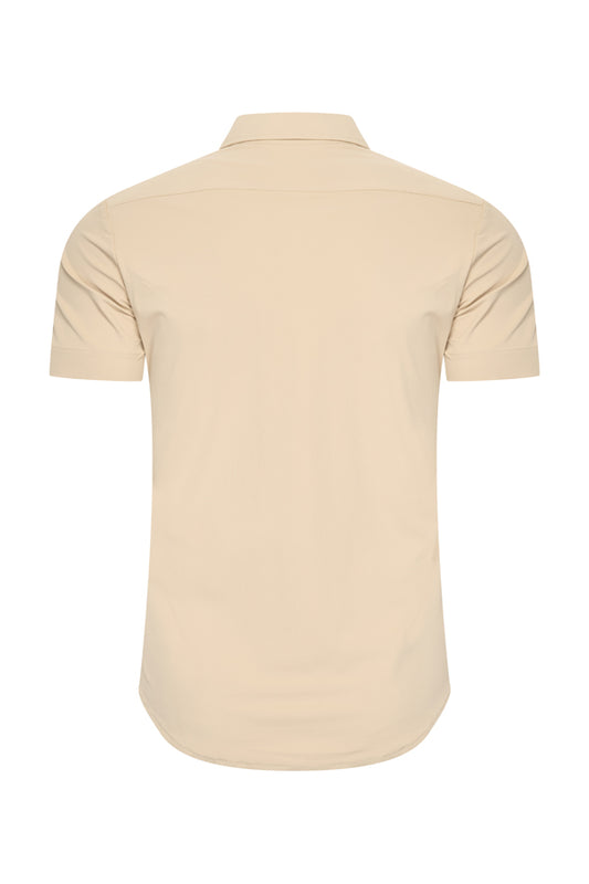 Men Shirt Short Sleeve | Sand