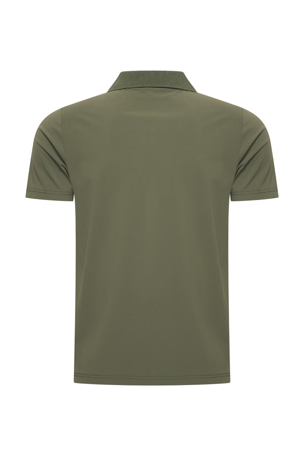 Men V Neck Polo Shirt | Deep Depth