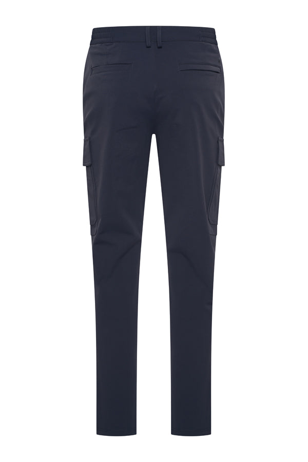 Men Trousers Straight Cargo | Dark Blue