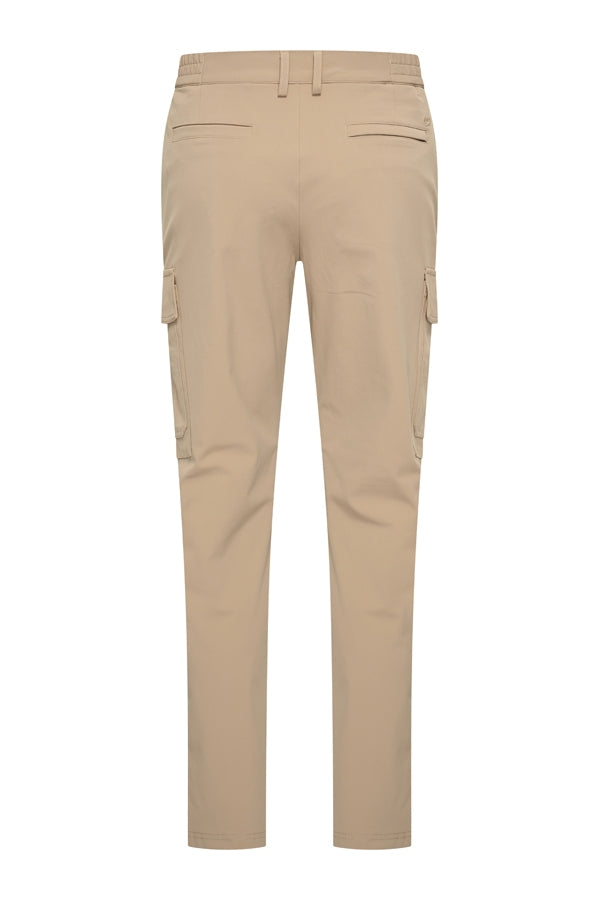Men Trousers Straight Cargo | Latte