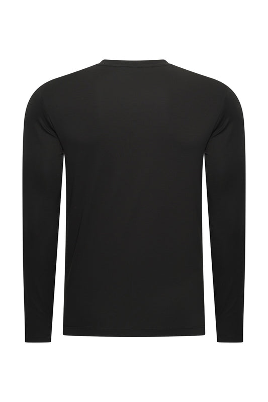 Men Cotton Shirt Long Sleeves | Black
