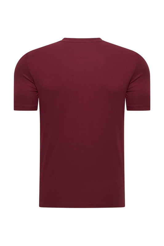 Herren-Baumwoll-T-Shirt | Burgund