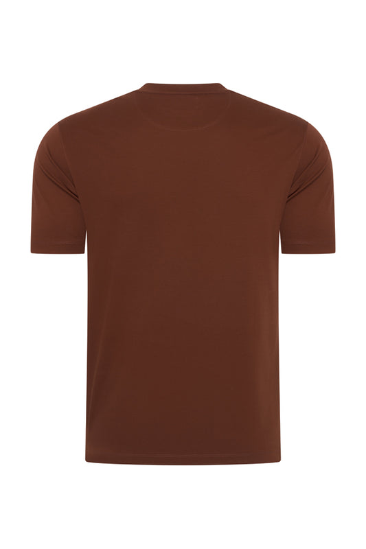 Men Cotton T Shirt | Brown Stone