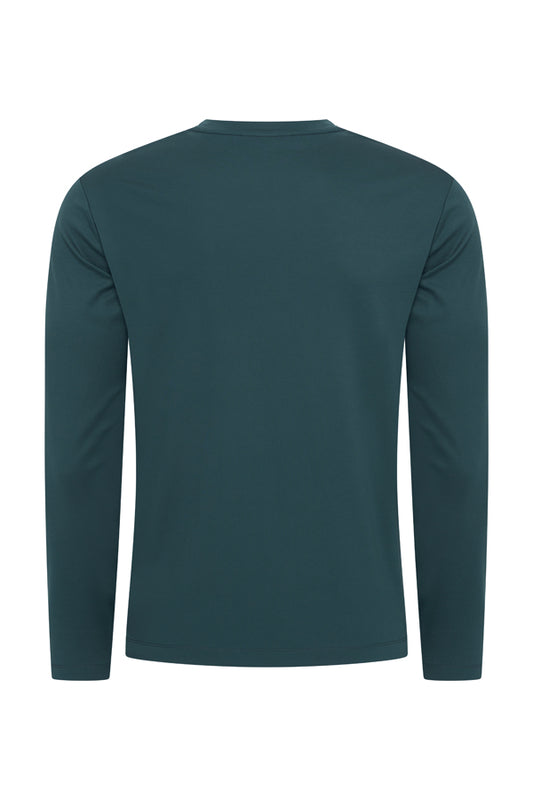 Men Cotton Shirt Long Sleeves | Teal Blue