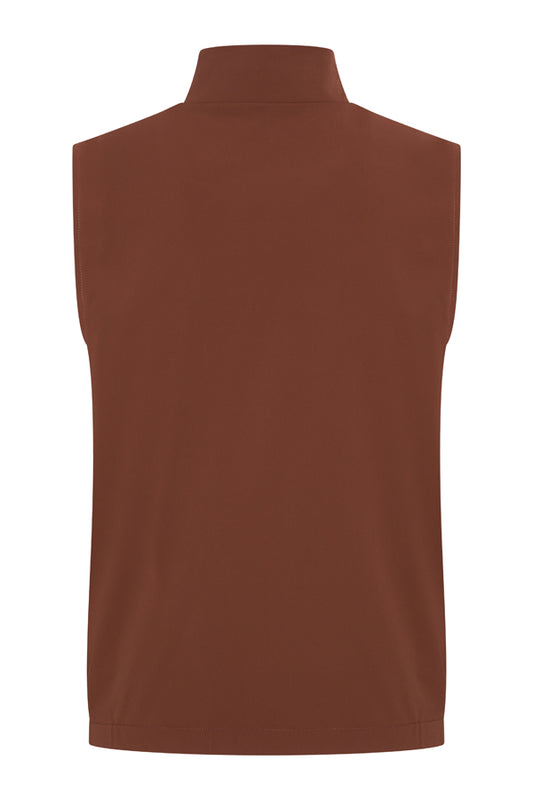 Men Gilet Reversible | Brown Stone | Black