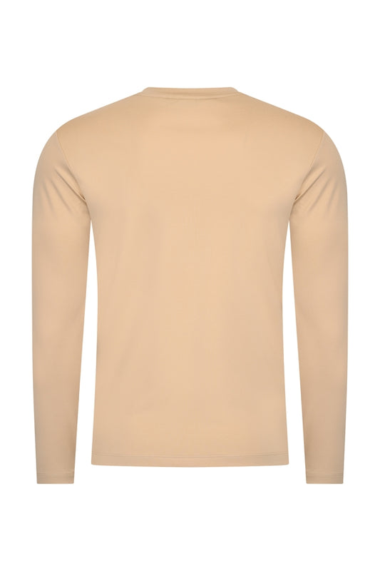 Men Cotton Shirt Long Sleeves | Beige