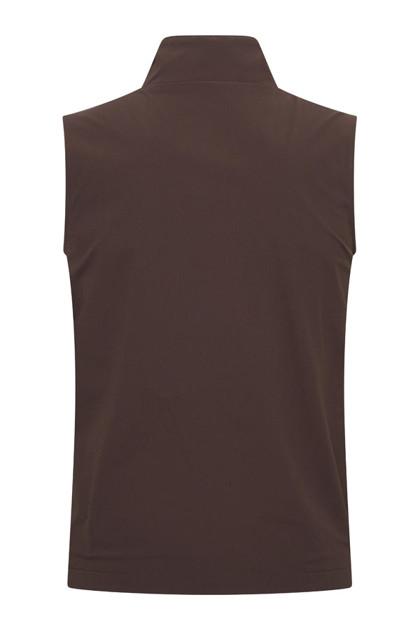 Men Gilet Reversible | Falcon | Espresso