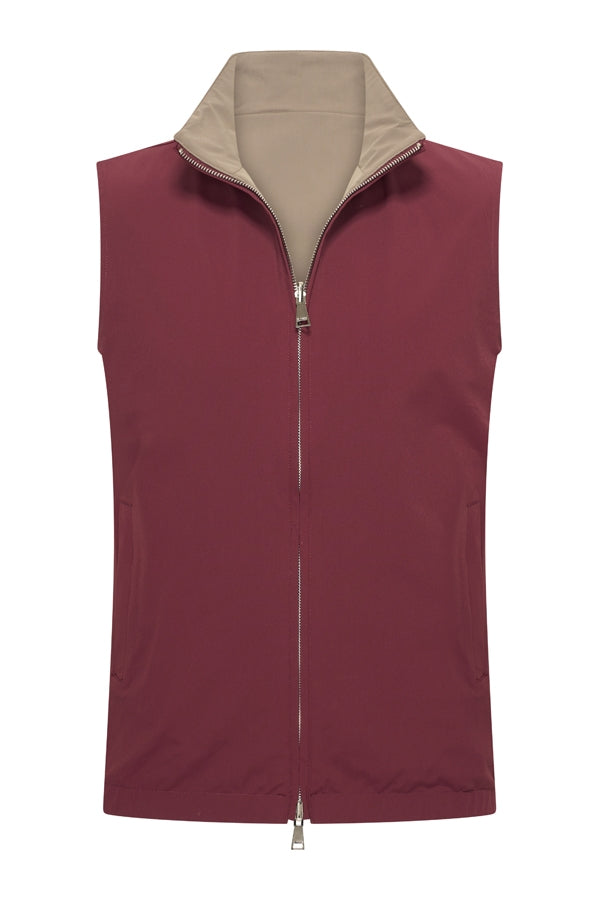 Herrenweste Wendbar | Bordeaux | Falcon