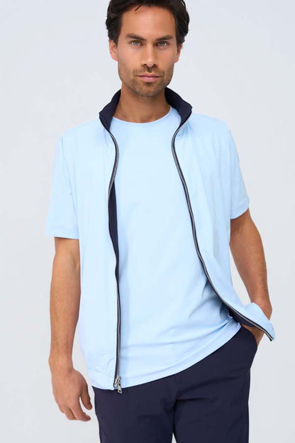 Men Gilet Reversible | D.Blue | L.Blue