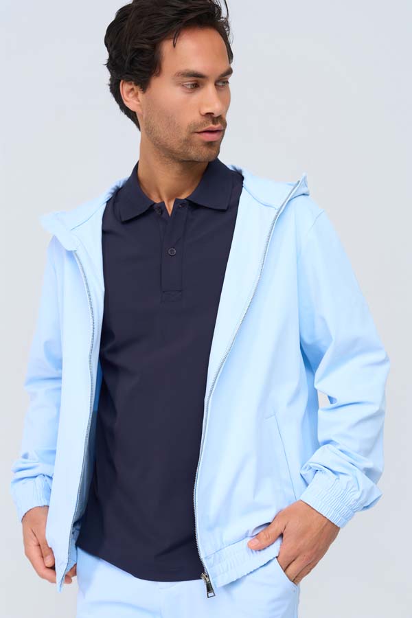 Men Jack Hooded | Light Blue