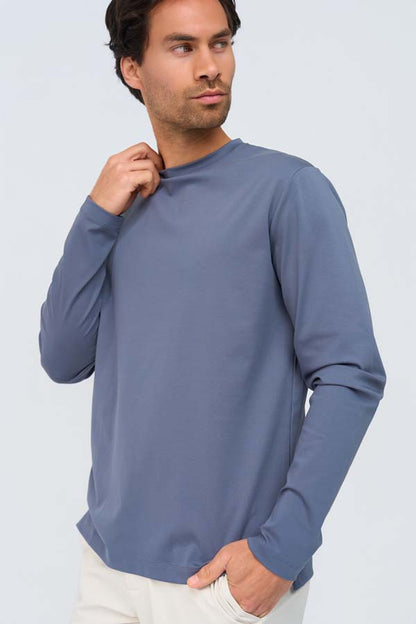 Men Cotton Shirt Long Sleeves | Cloud Blue