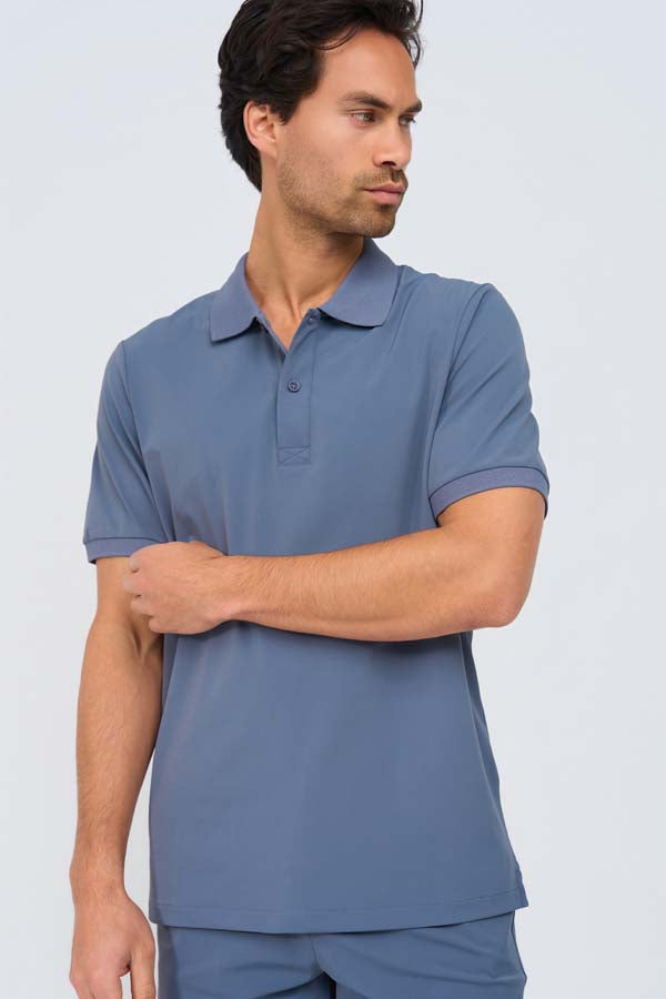 Men Polo Cotton | Cloud Blue