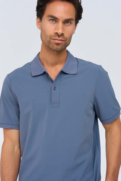 Men Polo Cotton | Cloud Blue