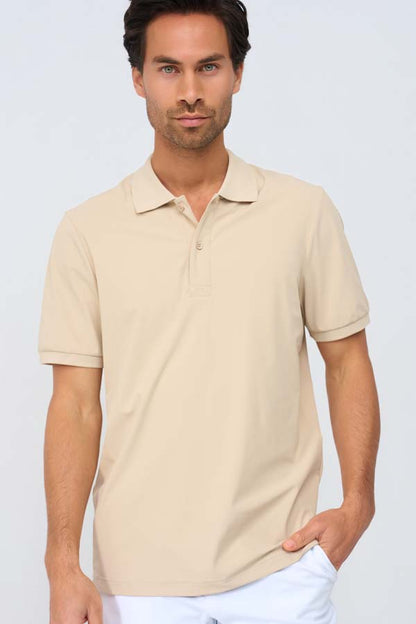 Men Polo Shirt | Beige