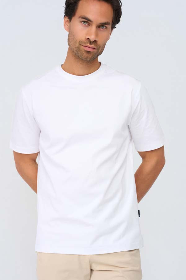 Men T Shirt | White