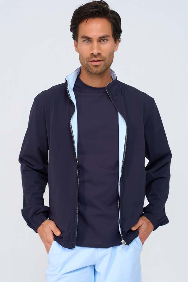 Men Jacket Reversible | D.Blue | L.Blue