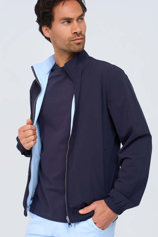 Men Jacket Reversible | D.Blue | L.Blue