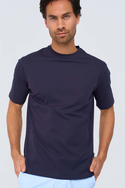 Men Cotton T Shirt | Dark Blue