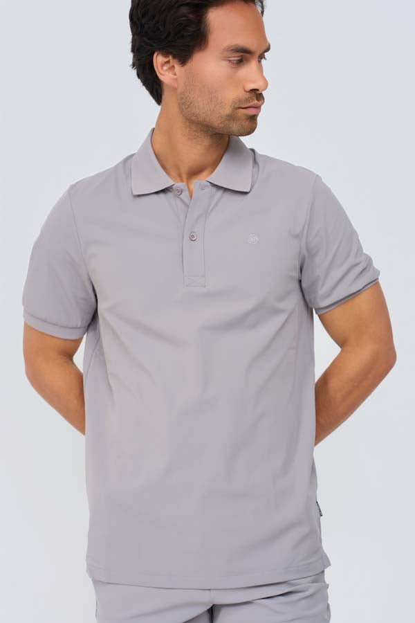Men Polo Cotton | Elephant Grey