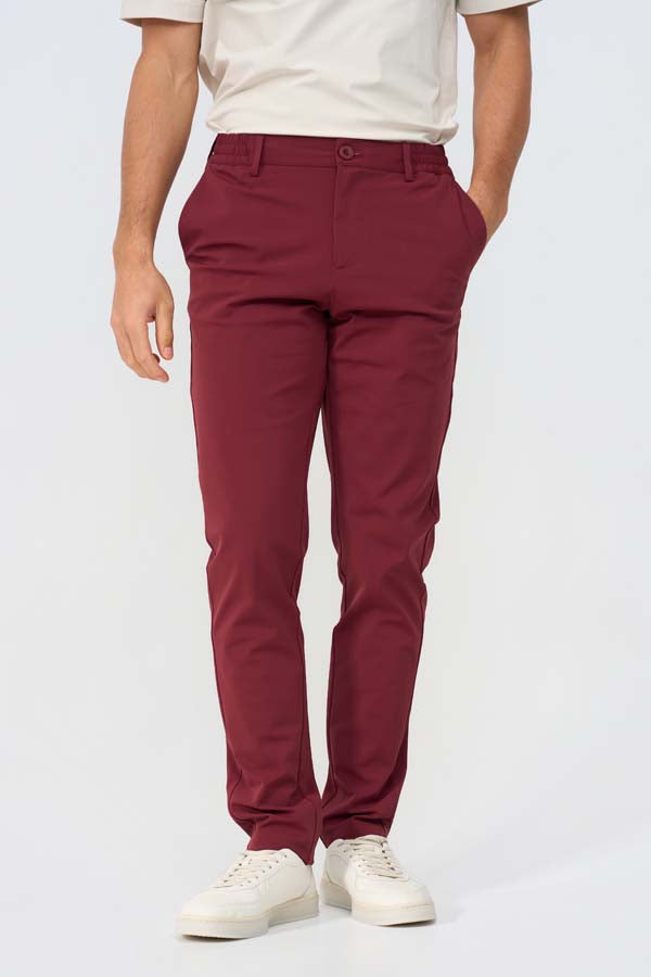 Tapered Chino | Burgundy