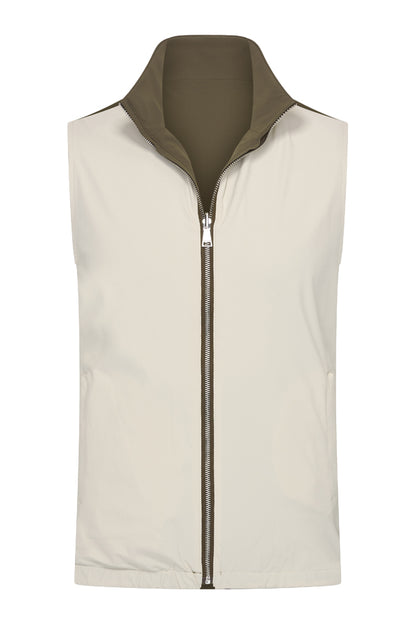 Men Gilet Reversible | Olive | Kit