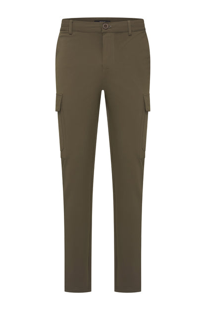 Men Trousers Straight Cargo | Olive
