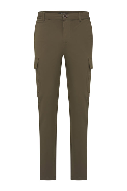 Men Trousers Straight Cargo | Olive