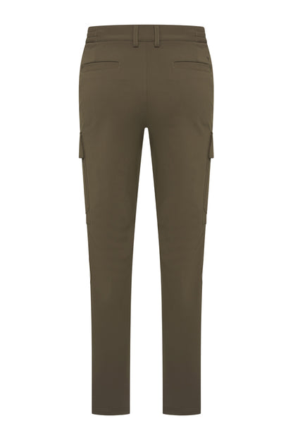 Men Trousers Straight Cargo | Olive