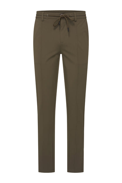 Men Trousers Pintuck Seam | Olive
