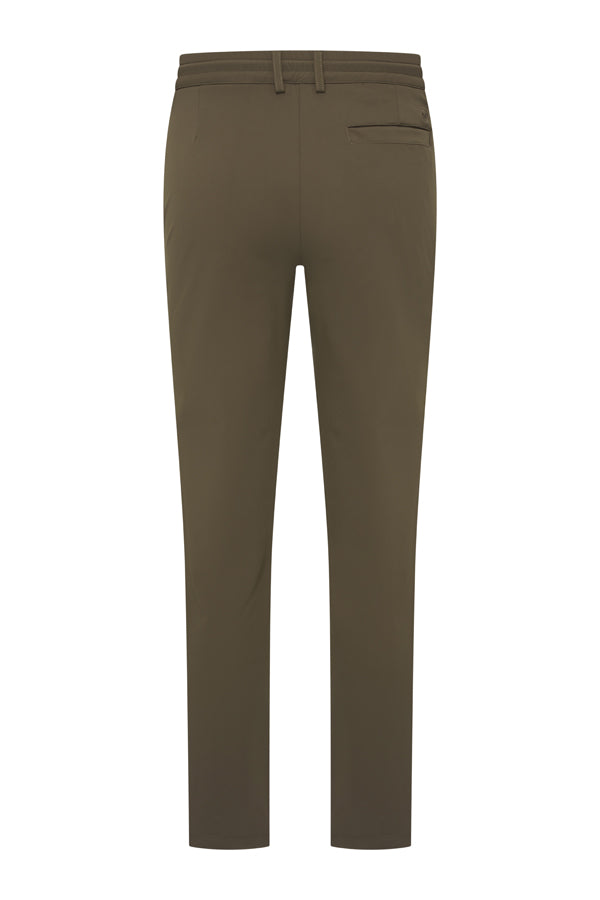 Men Trousers Pintuck Seam | Olive