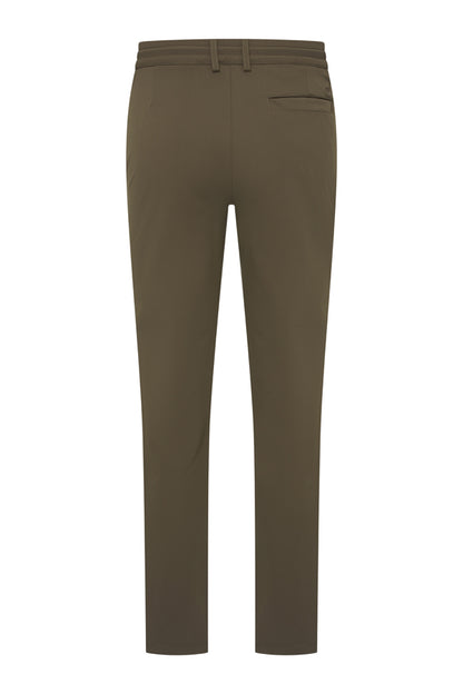 Men Trousers Pintuck Seam | Olive