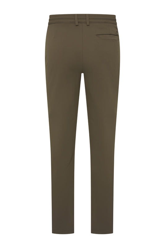 Men Trousers Pintuck Seam | Olive