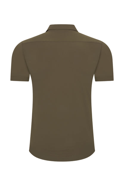 Men Shirt Short Sleeve | Olive