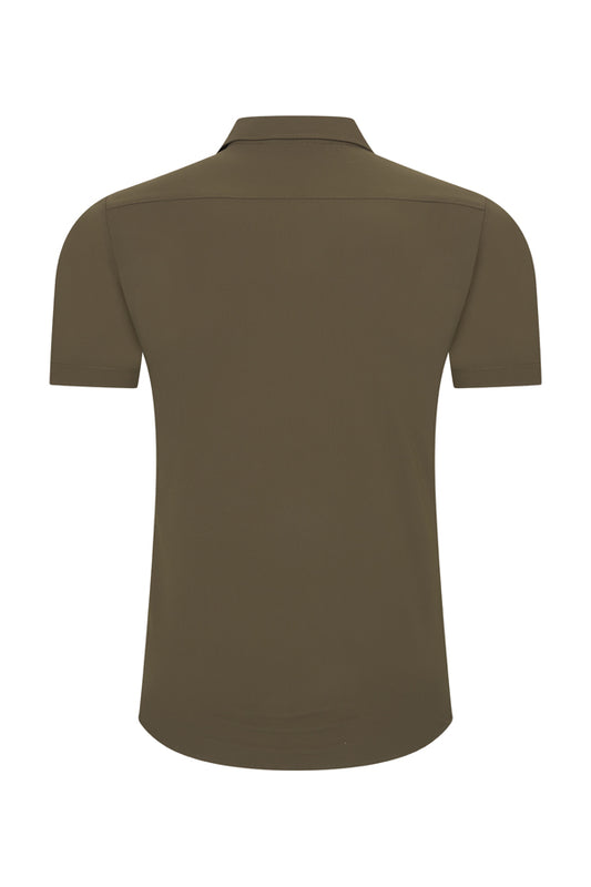 Men Shirt Short Sleeve | Olive