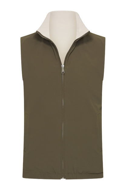 Herren Weste Wendbar | Oliv | Kit