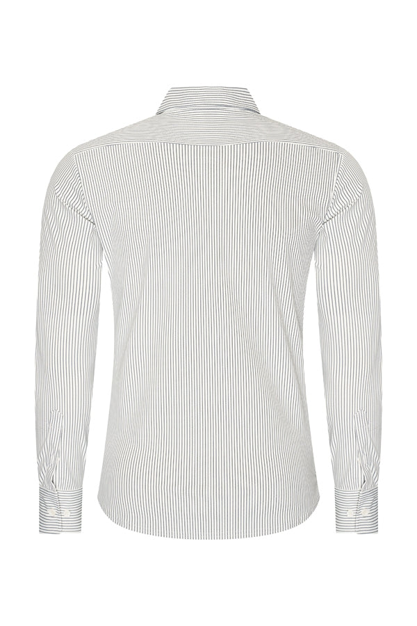 Men Shirt Cable Print | Off White | D.Blue