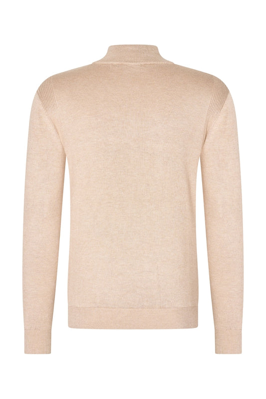 Men Pullover Zip | Beige