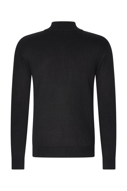 Men Pullover Zip | Black