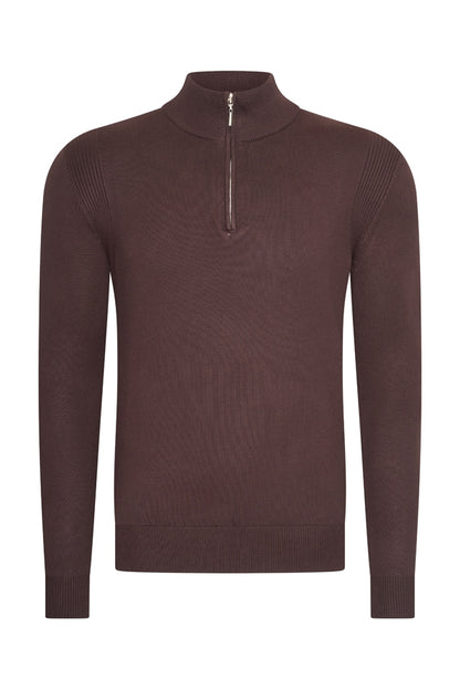 Men Pullover Zip | Espresso