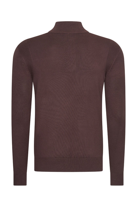 Men Pullover Zip | Espresso