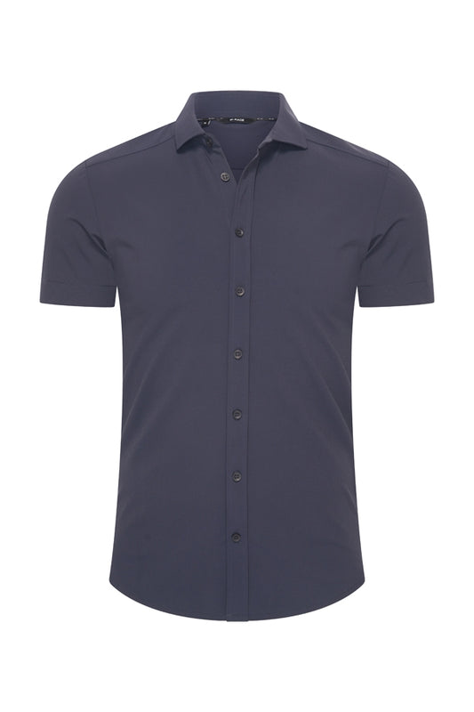 Men Shirt Short Sleeve | Dark Blue