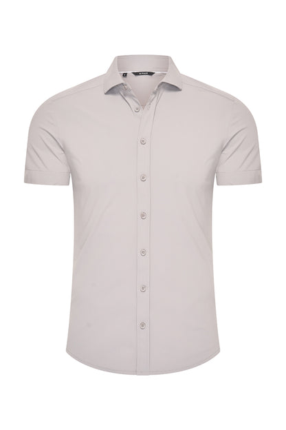 Men Shirt Short Sleeve | Elephant Grey